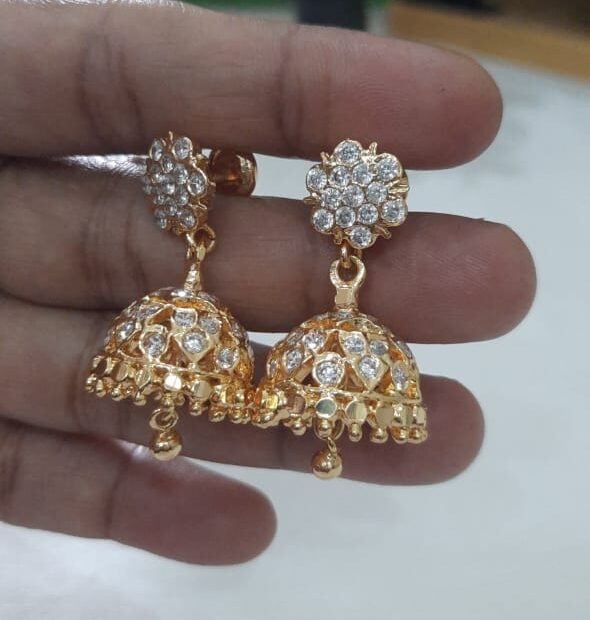 Impon Stone jhummka