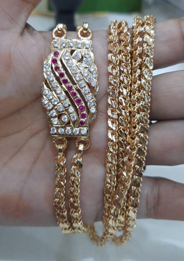 Mugappu chain 2 layer