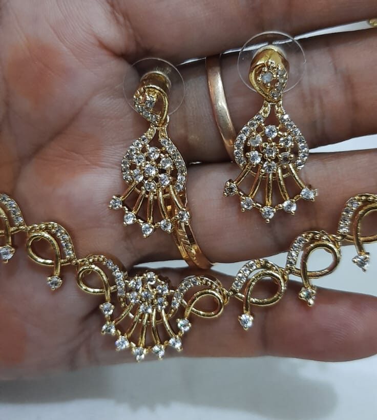 AD Stone Necklace