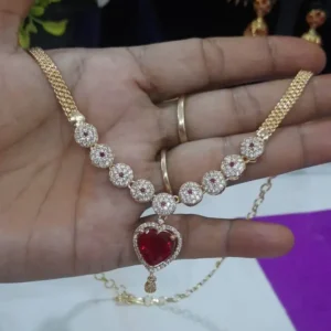 Ruby Stone AD Necklace