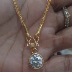diamond pendant chain (short chain)