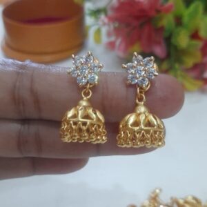 diamond replica jhummka