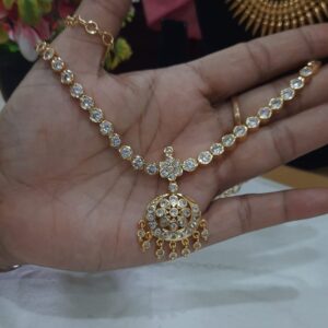 white stone necklace