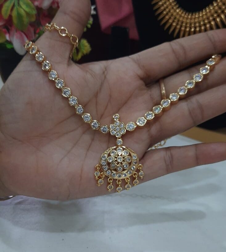 white stone necklace