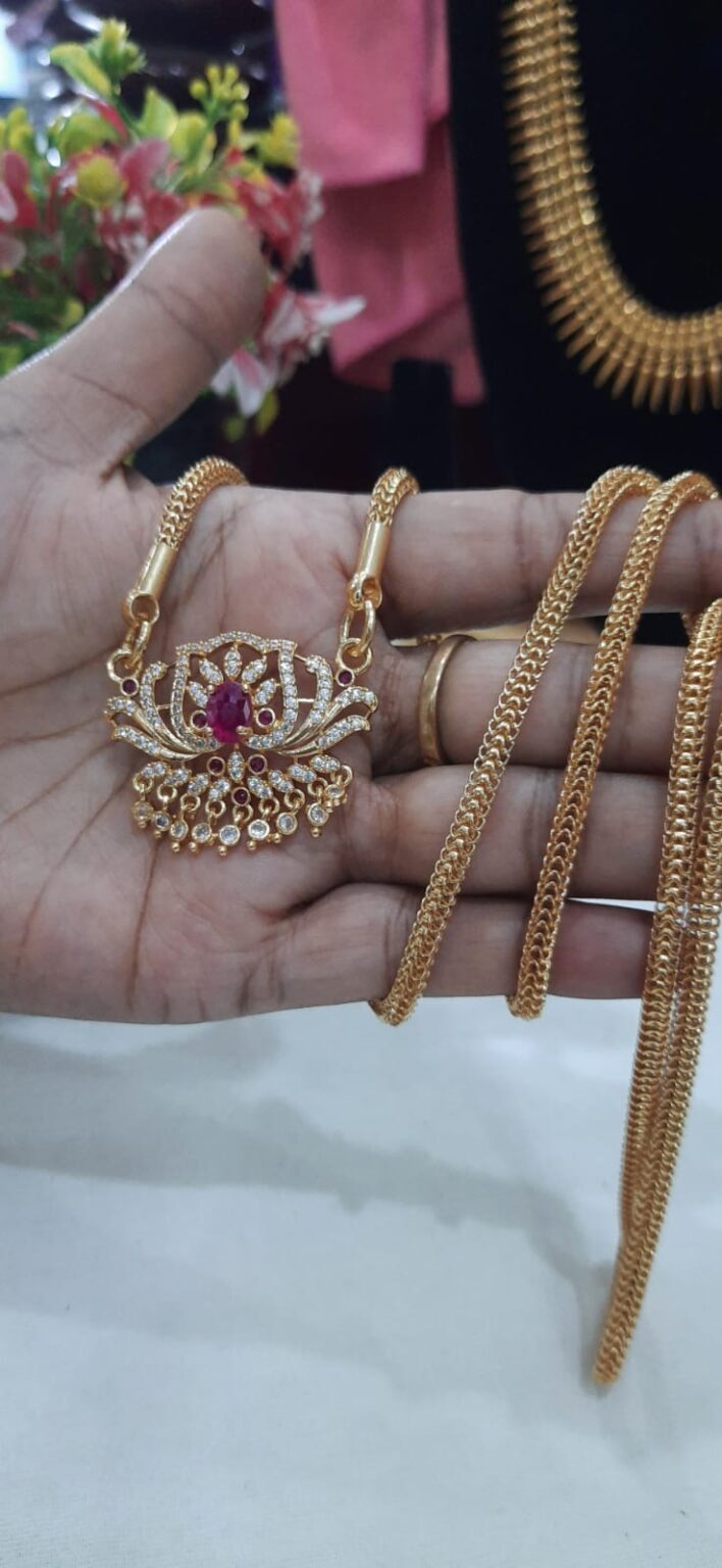 lotus AD stone impon dollar chain