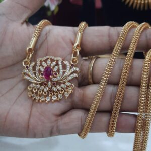lotus AD stone impon dollar chain