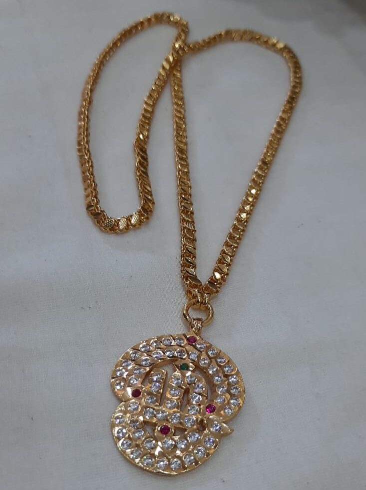 impon om dollar with badam pattern chain - Image 4