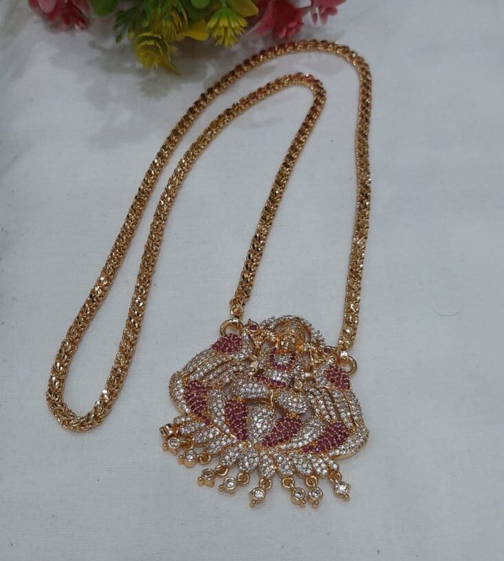 LAKSHMI AMMAN AD STONE DOLLAR CHAIN - Image 3