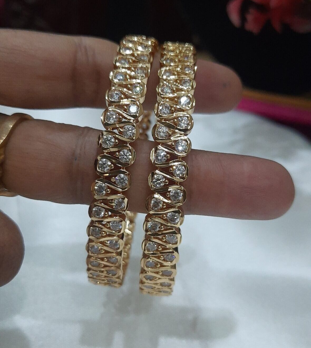 premium AD Stone Bangles (impon) - Image 3