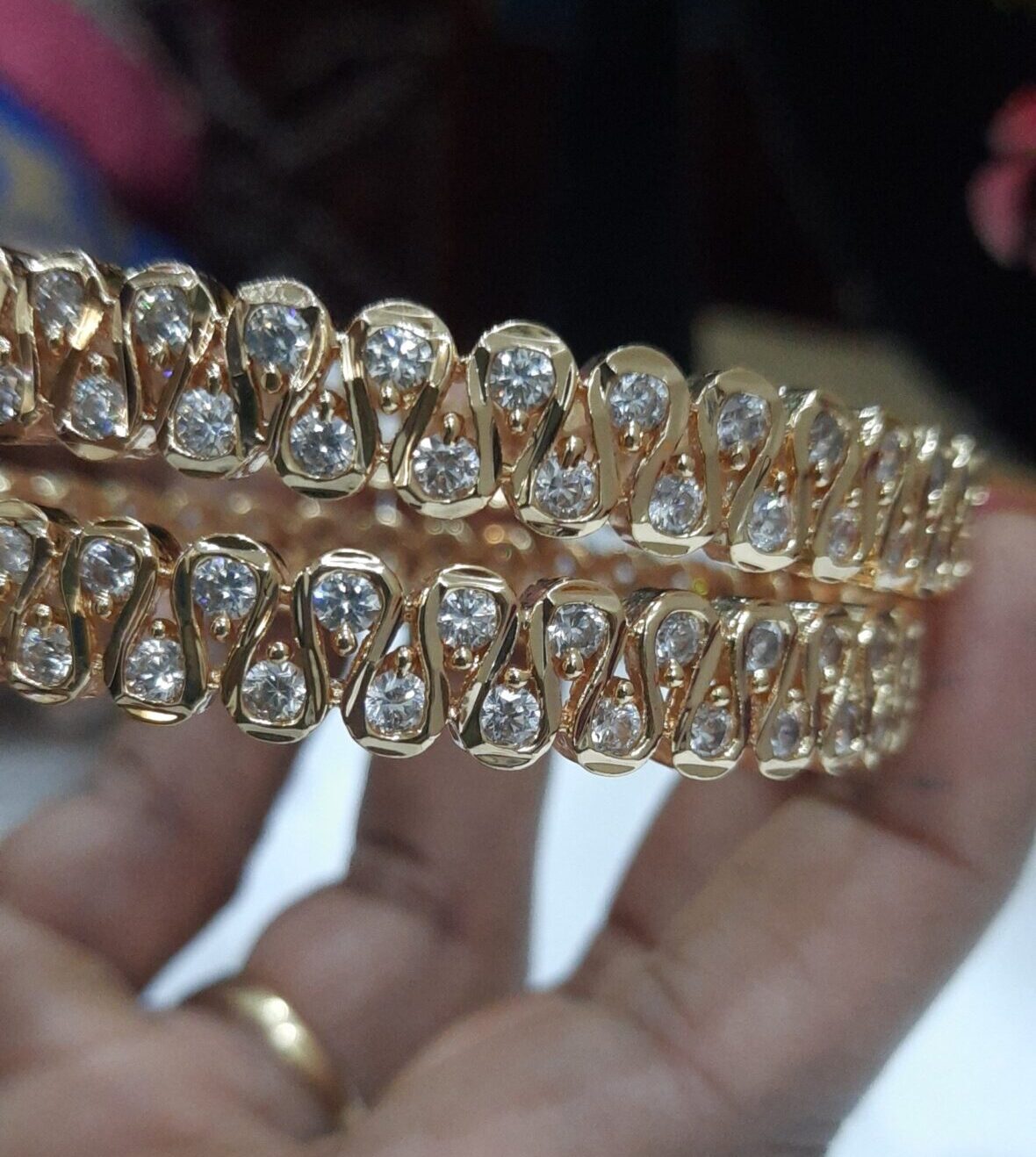 premium AD Stone Bangles (impon) - Image 2