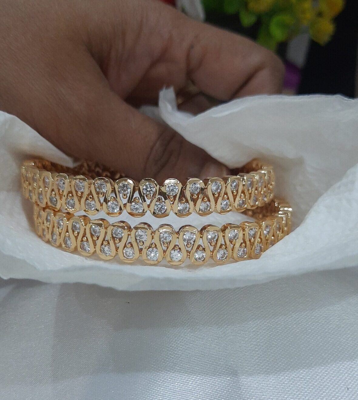 premium AD Stone Bangles (impon)