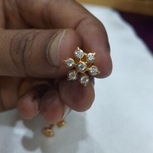 Diamond Replica 7 Stone Earrings