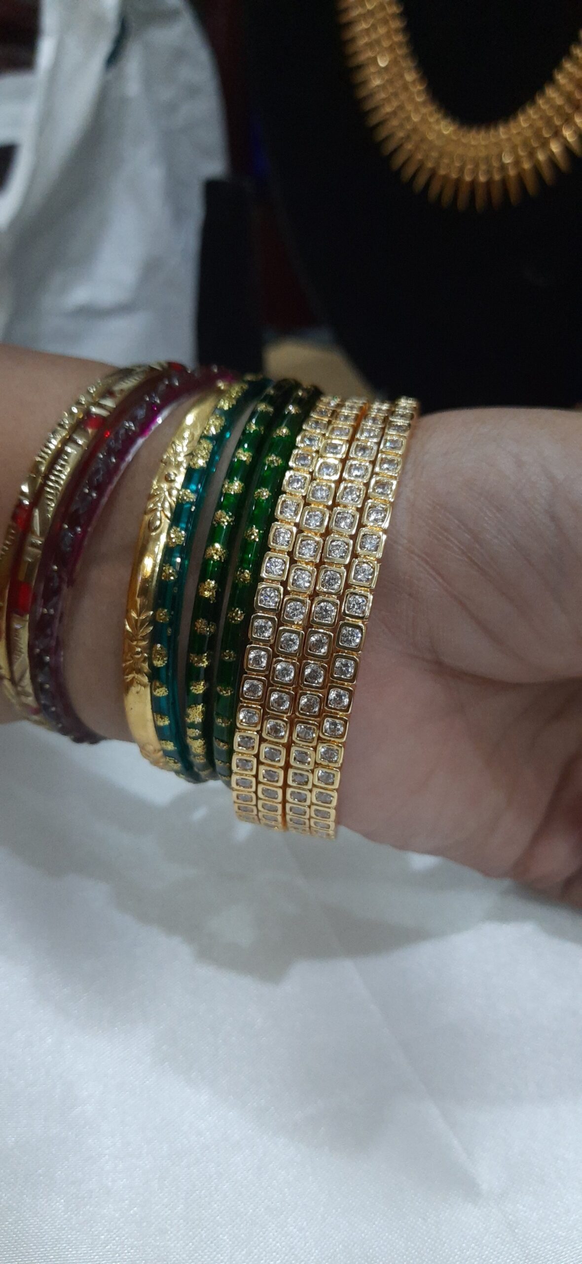 premium Impon Stone Bangles - Image 3