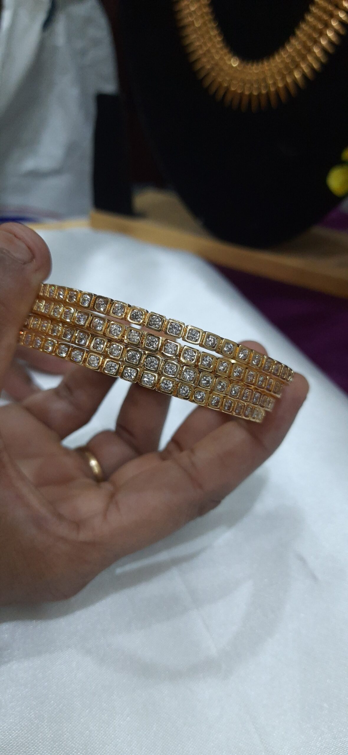 premium Impon Stone Bangles - Image 2
