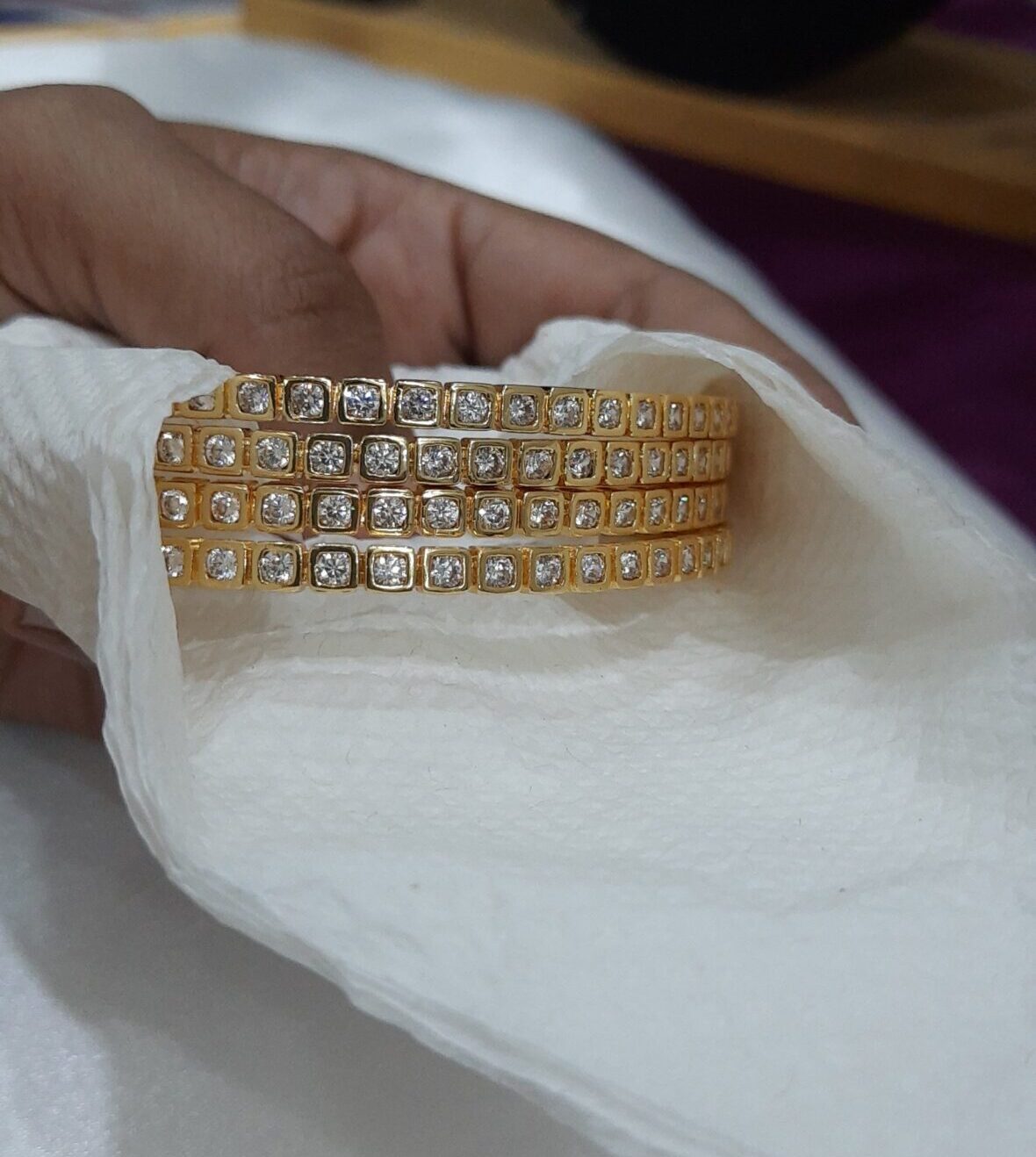 premium Impon Stone Bangles