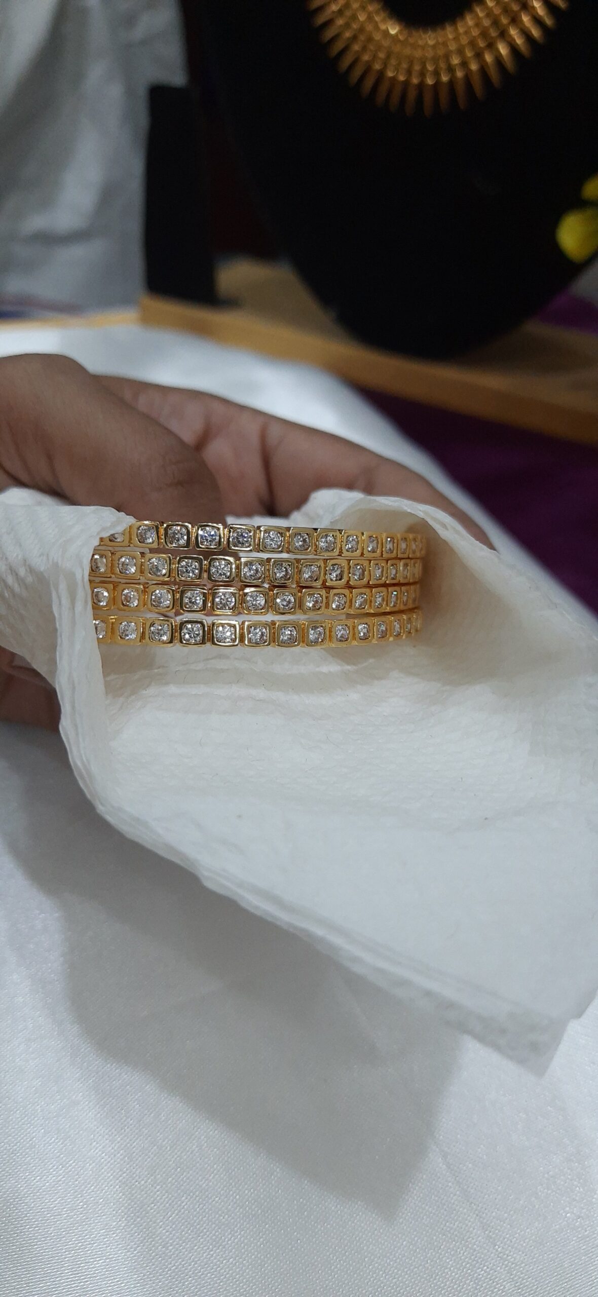 premium Impon Stone Bangles