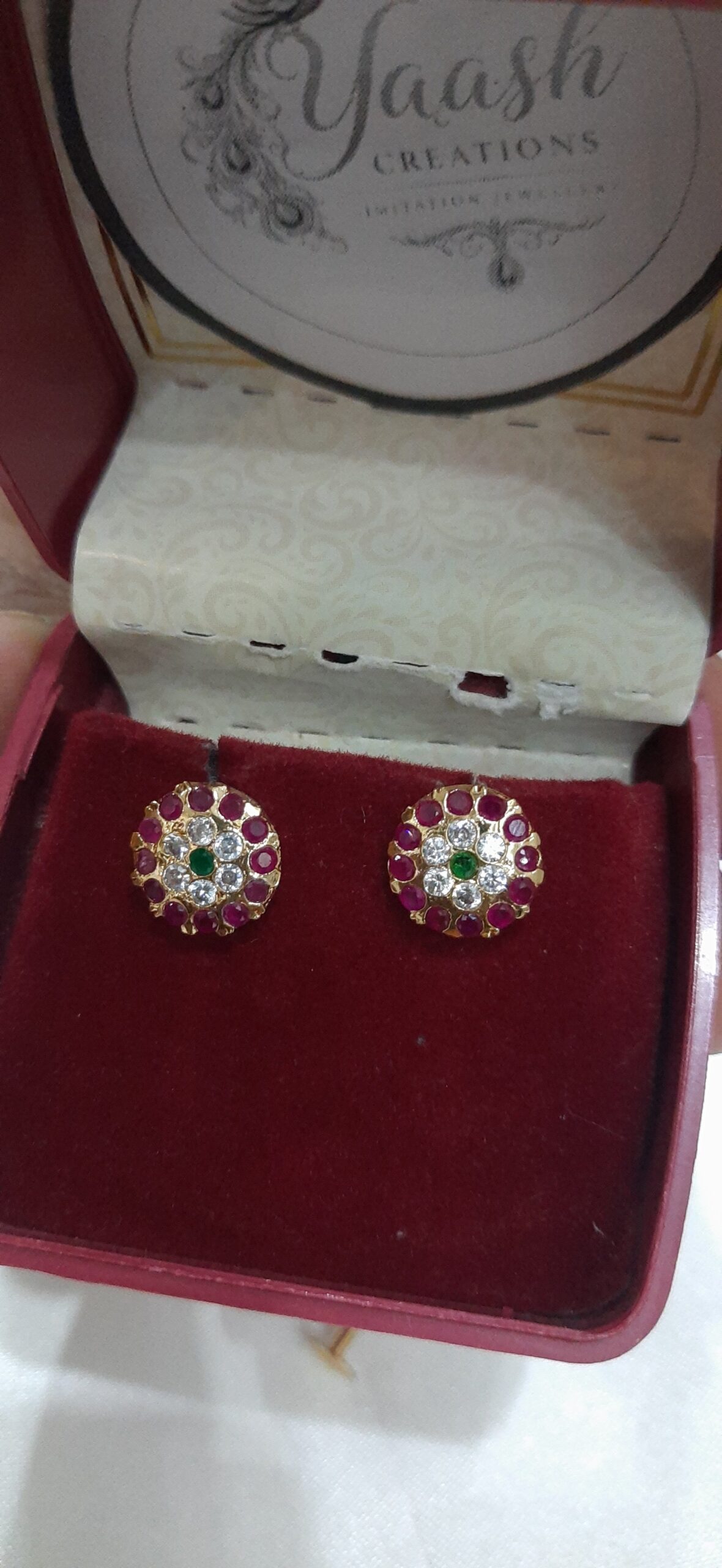 impon Stone Earring