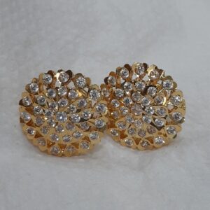 Impon Big white stone Stud