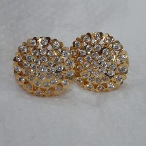 Impon Big white stone Stud