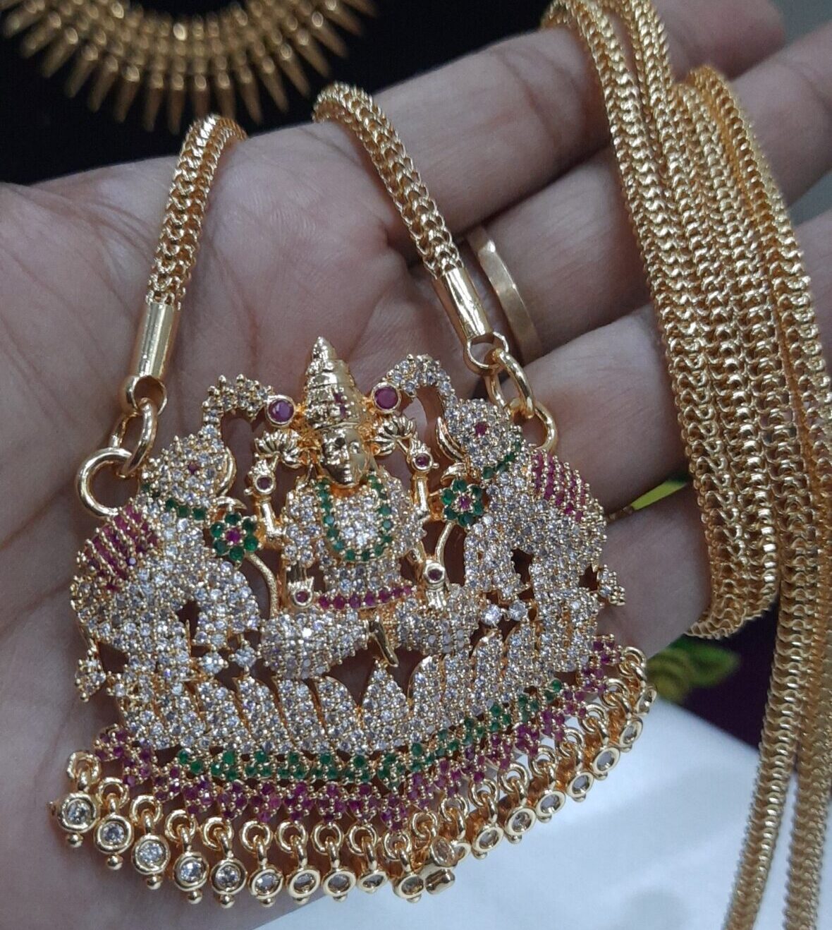 premium Impon kajalajshmi Dollar Chain. 32 inch
