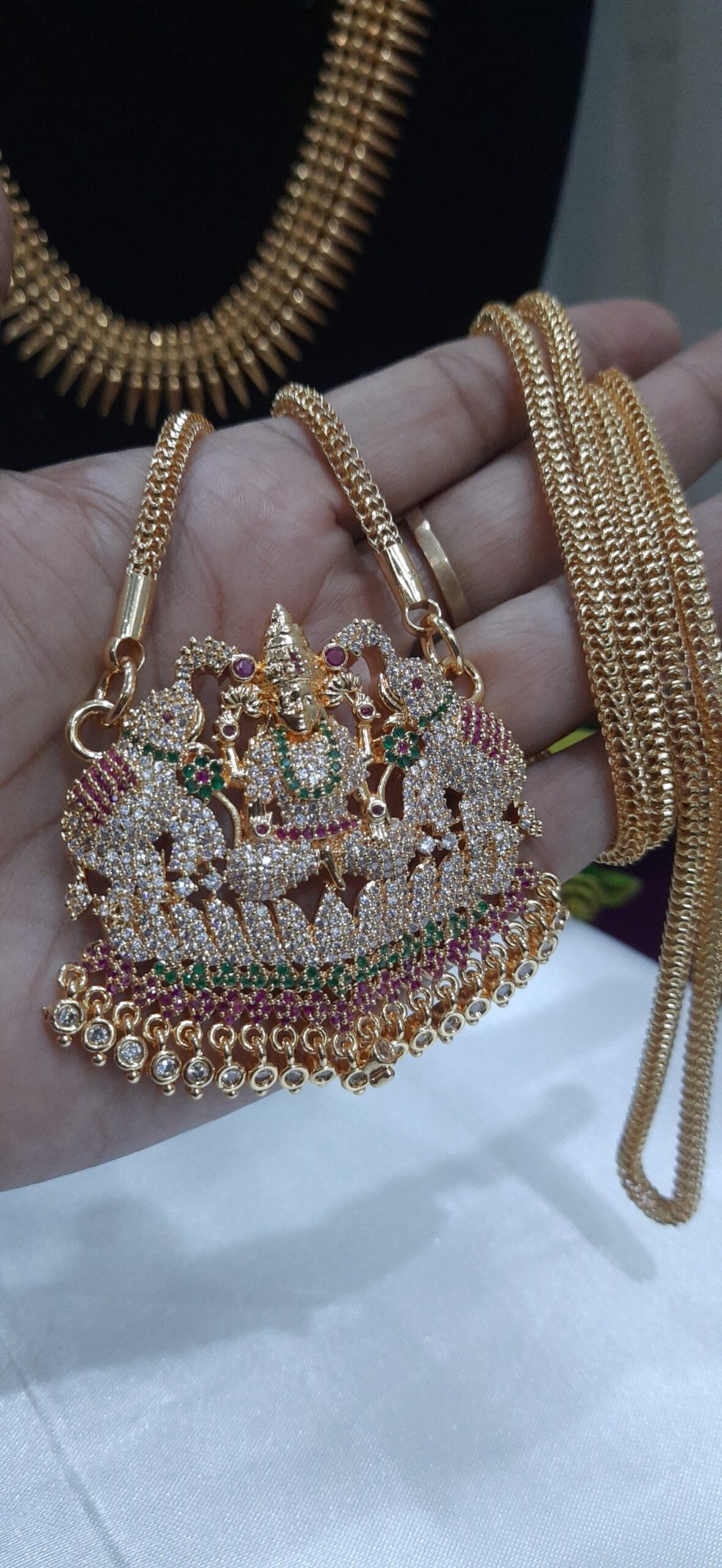 premium Impon kajalajshmi Dollar Chain. 32 inch