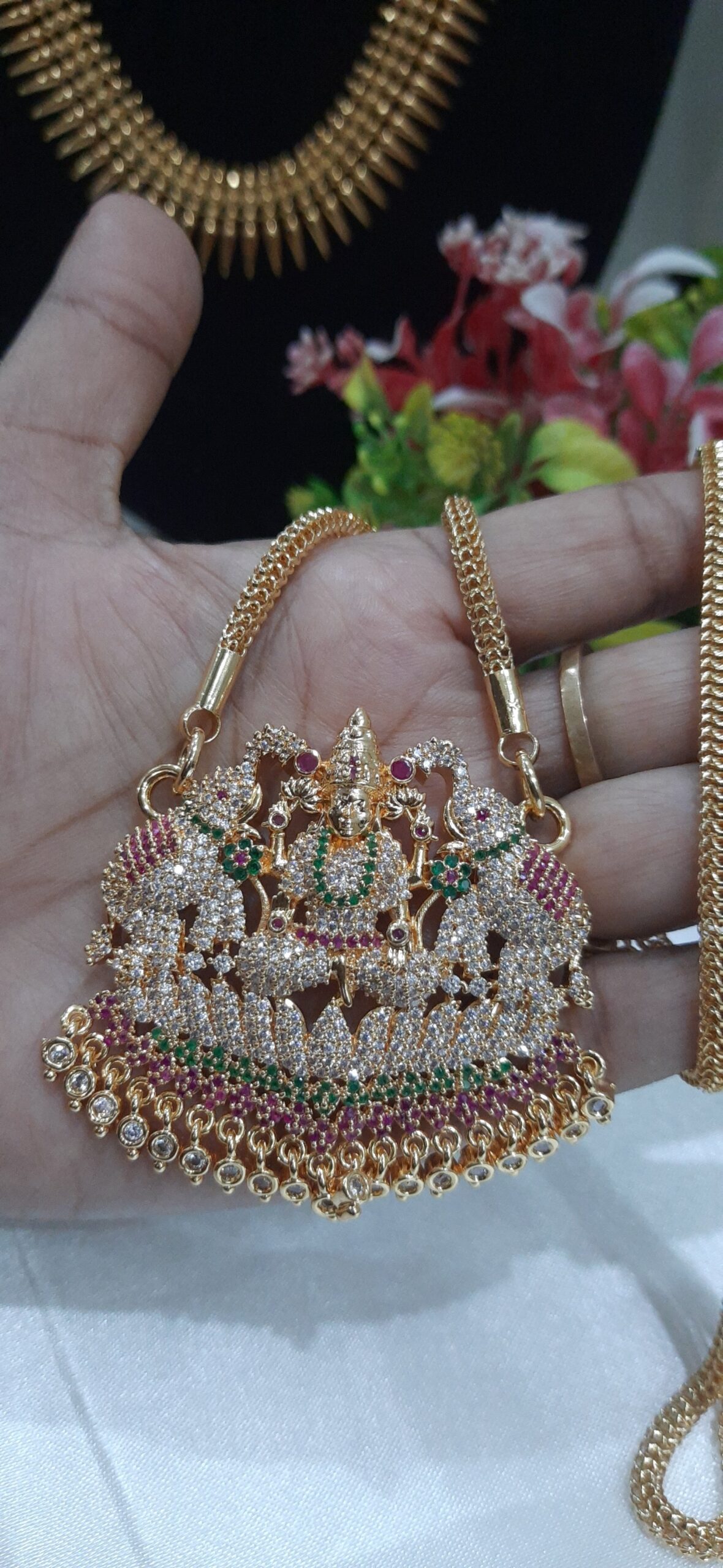 premium Impon kajalajshmi Dollar Chain. 32 inch - Image 2