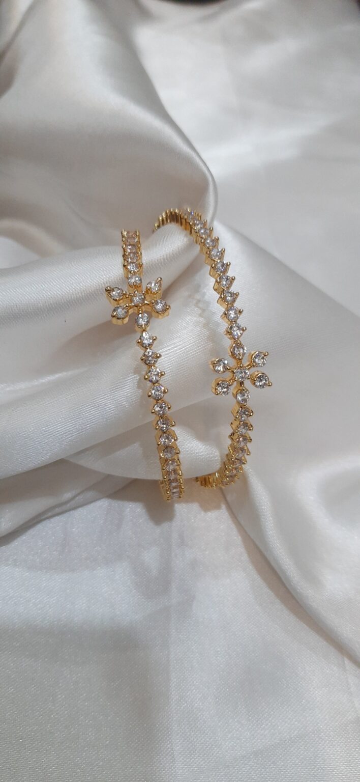 Diamond Replica impon Stone Bangles