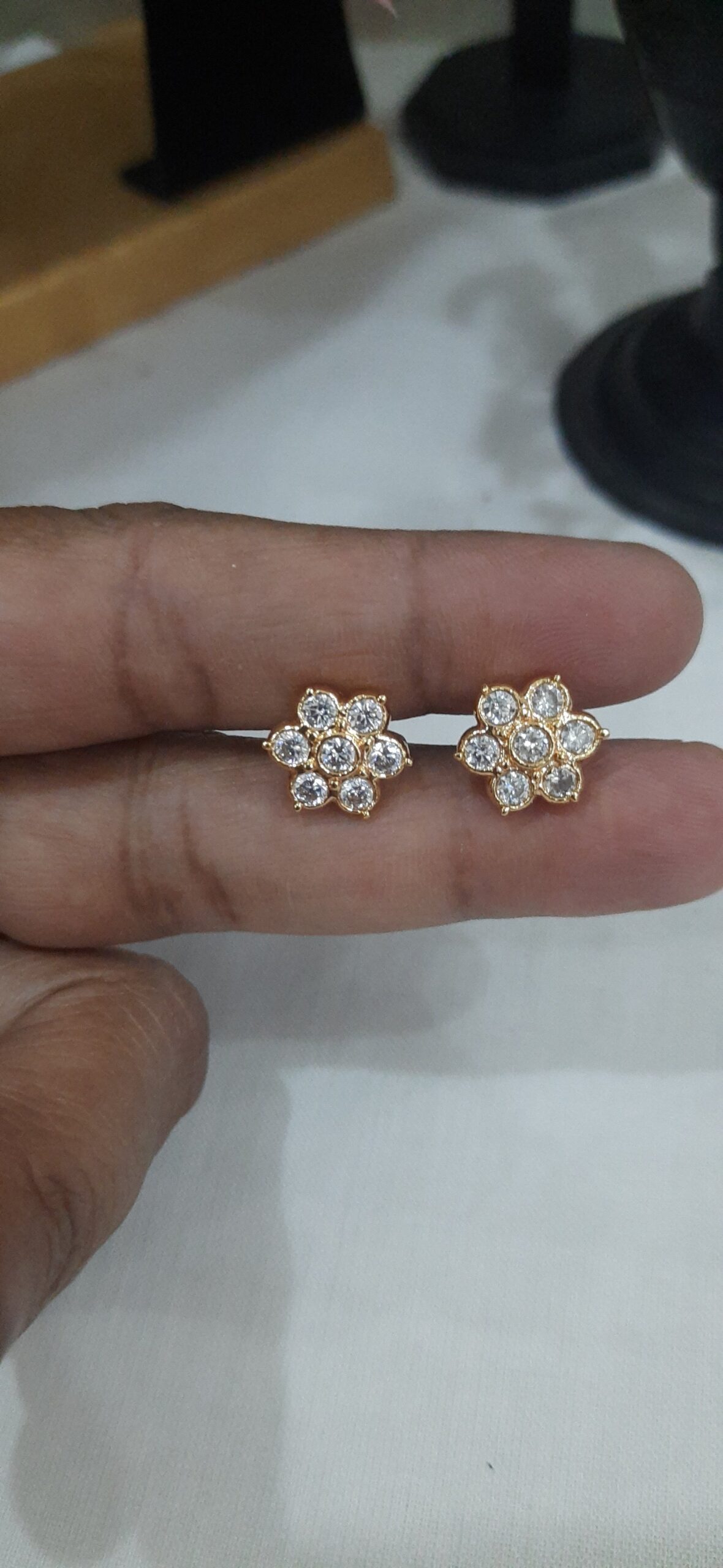 7 Stone Diamond Replica Earring