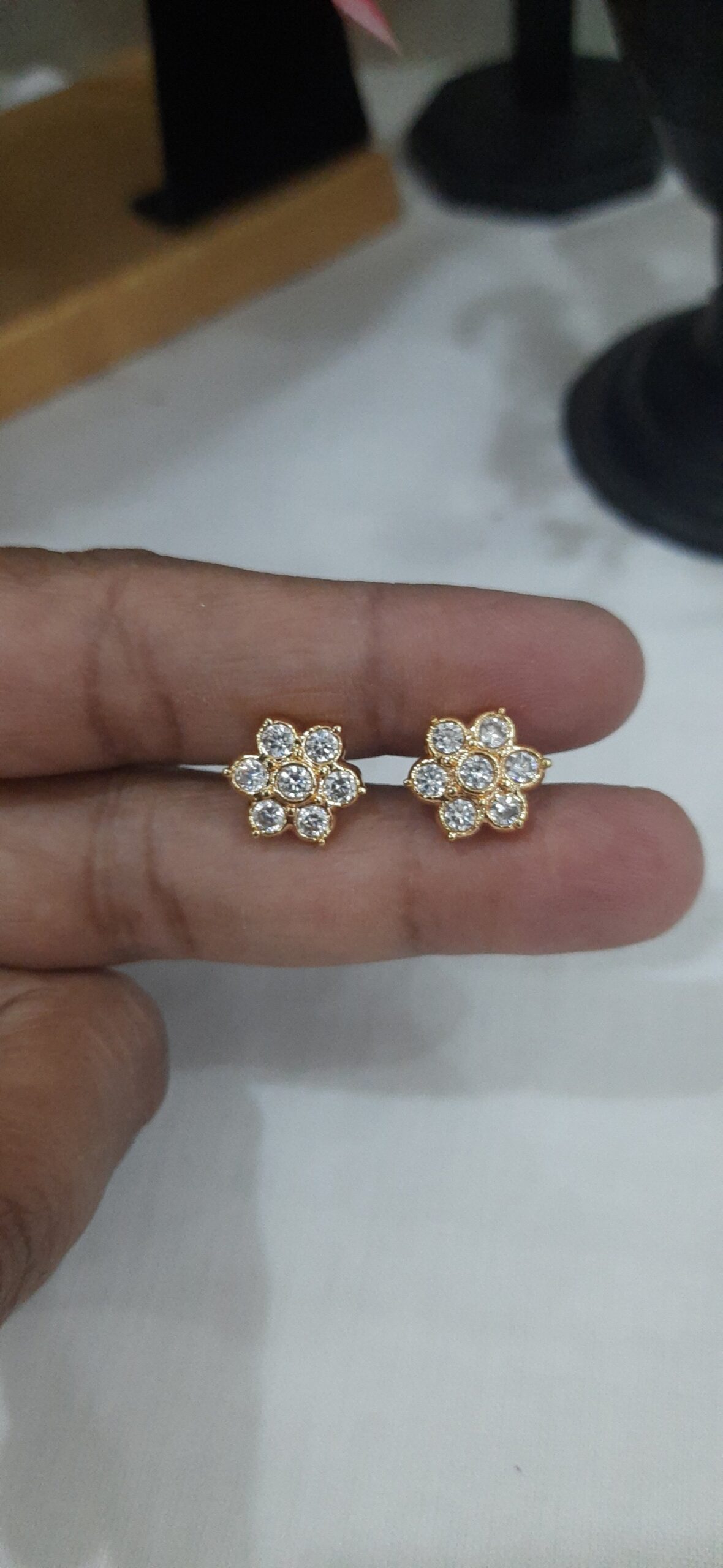 7 Stone Diamond Replica Earring - Image 3