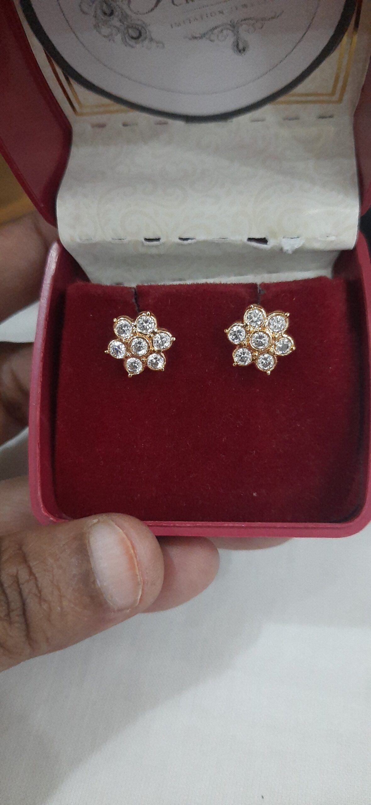 7 Stone Diamond Replica Earring - Image 2
