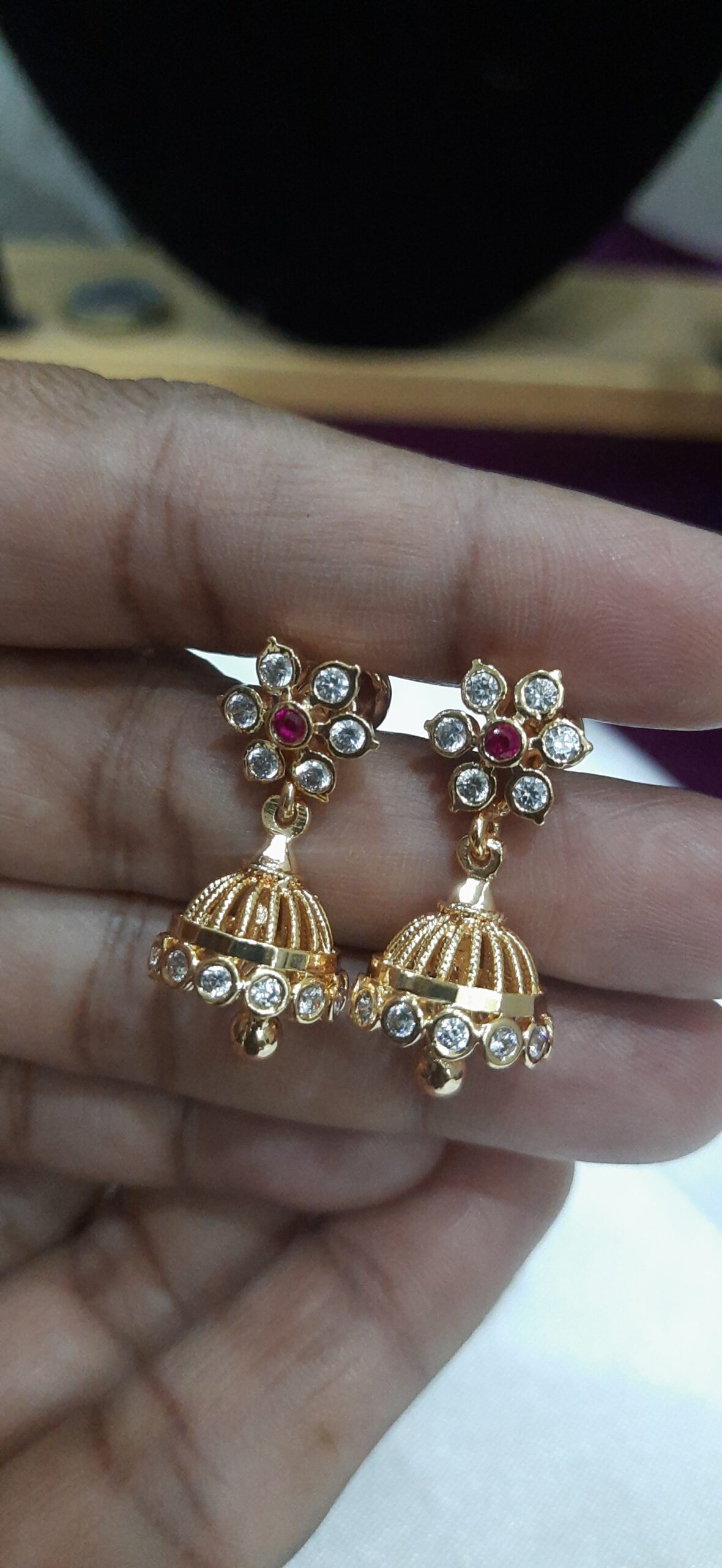 Diamond Replica Jhummka - Image 3
