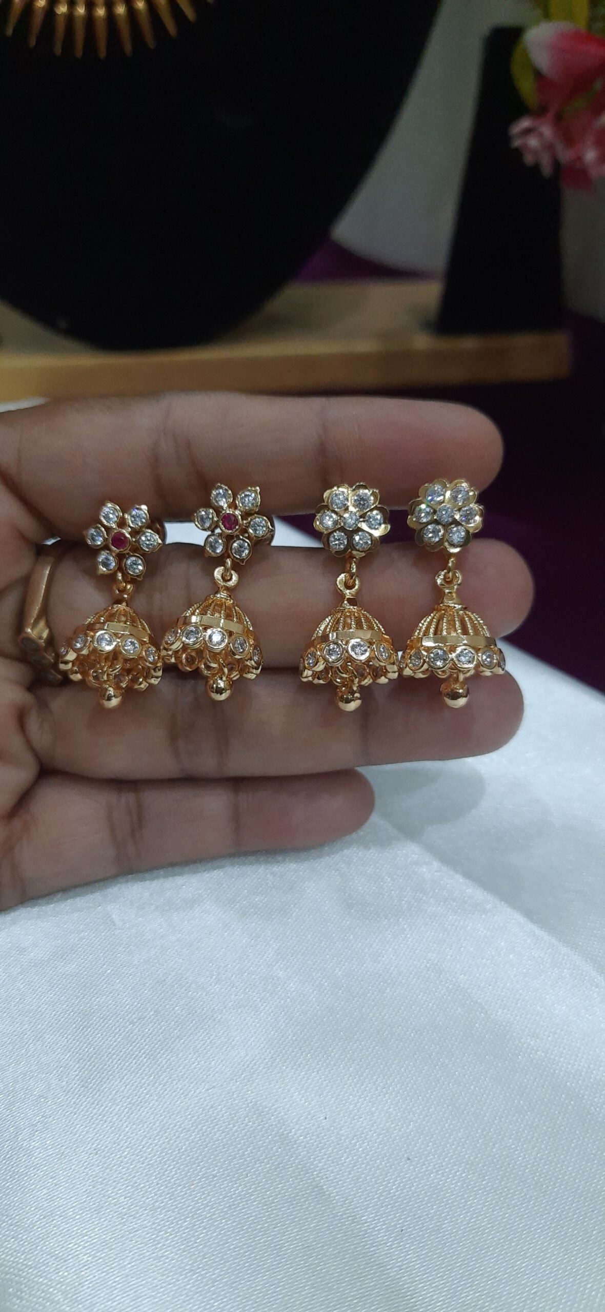 Diamond Replica Jhummka