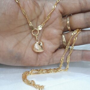 Heartin Disco Dollar Chain 24 inch