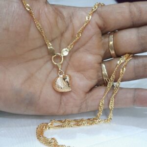 Heartin Disco Dollar Chain 24 inch