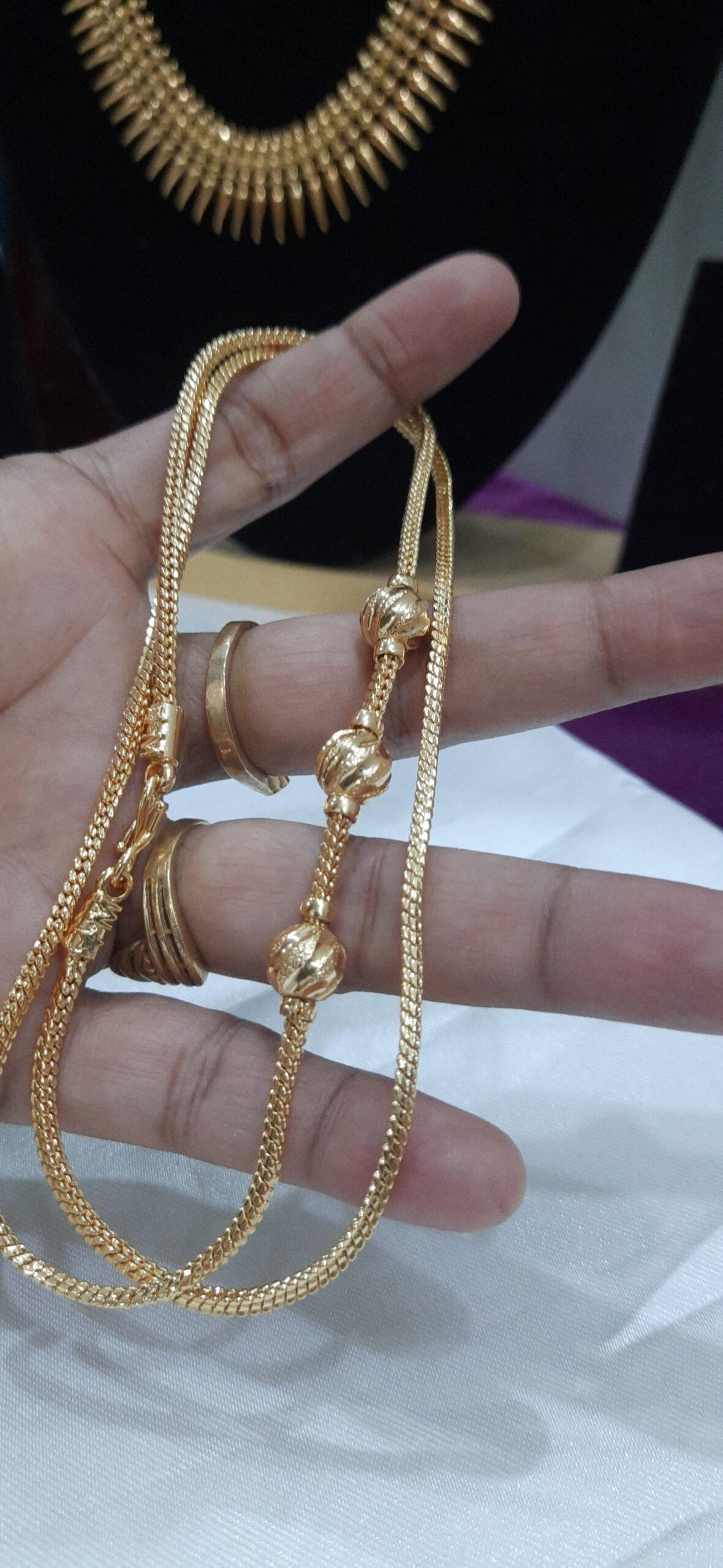 Ball mugappu chain 24 inch