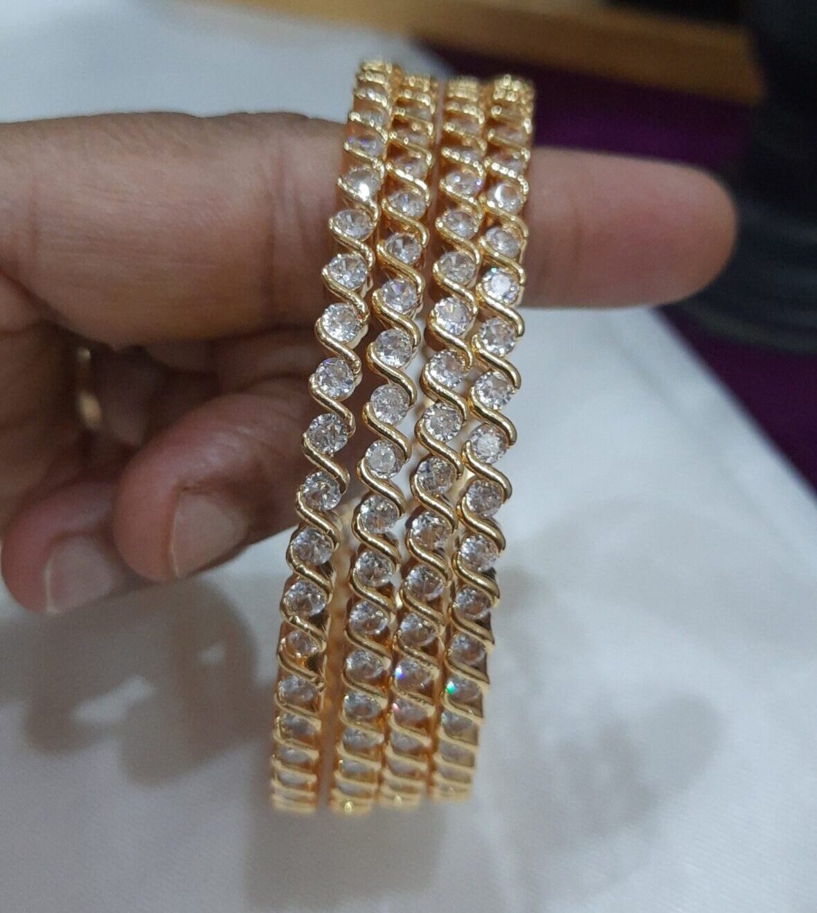 Diamond Replica Bangle