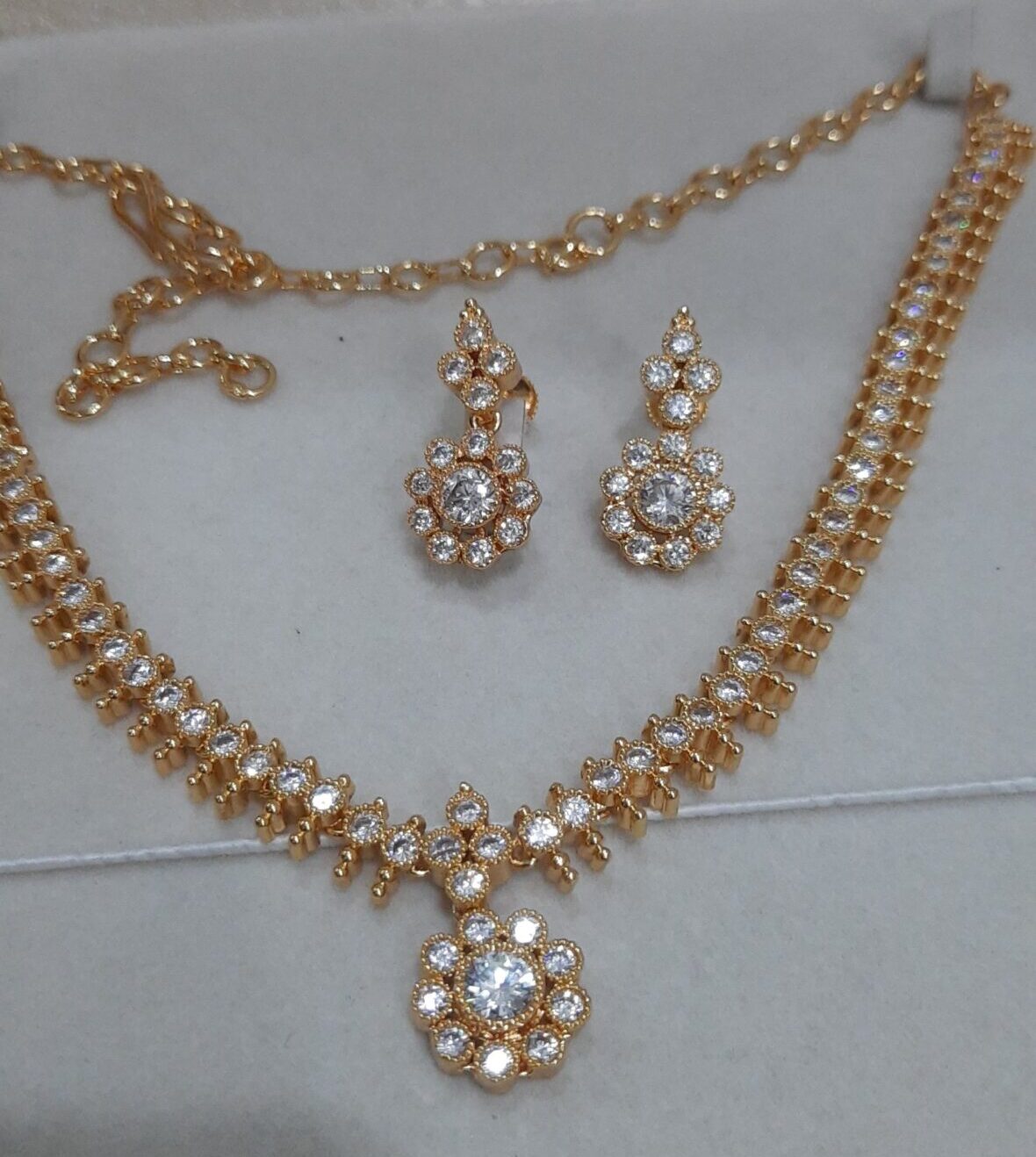 Premium Diamond Replica Impon Necklace