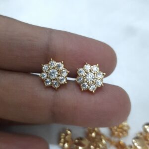 9 Stone impon Diamond Replica Earring