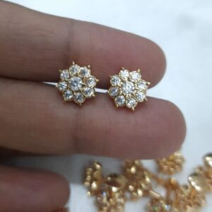 9 Stone impon Diamond Replica Earring