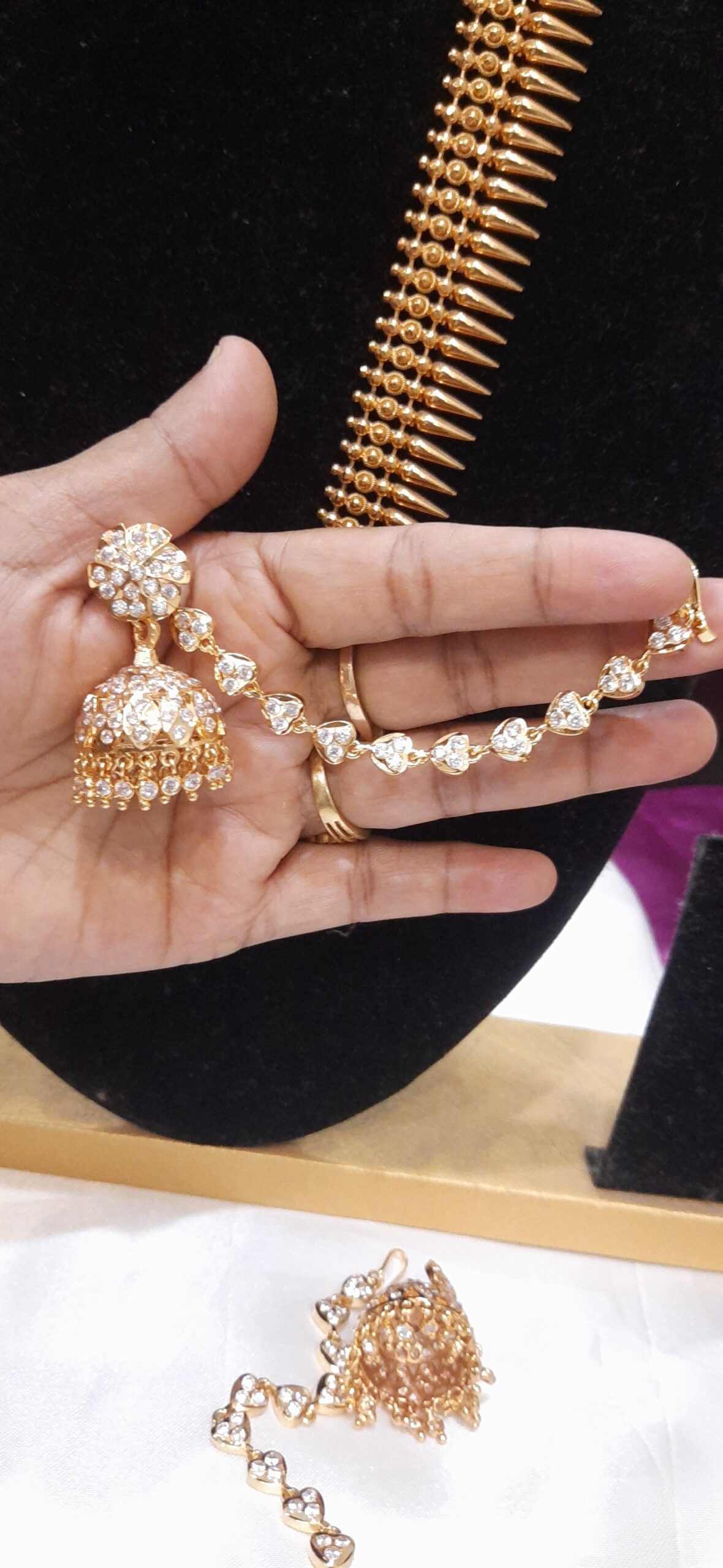 premium impon jhummka and mattal - Image 2