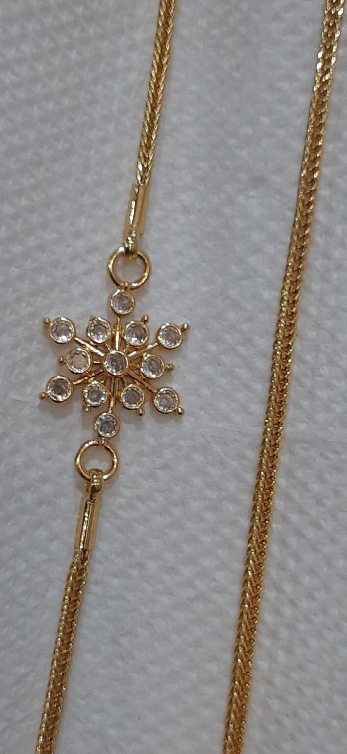 Diamond Replica mugappu chain